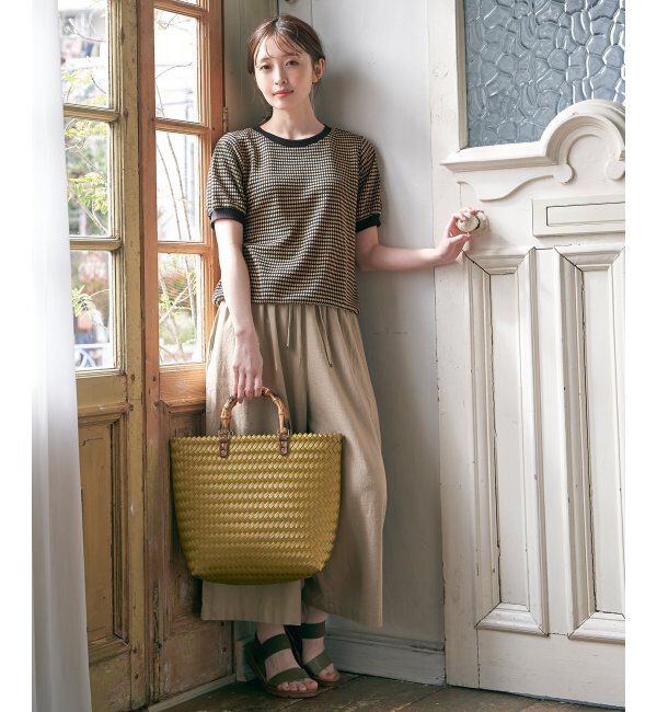 ikka「テープ編みトートバッグ」|その他|