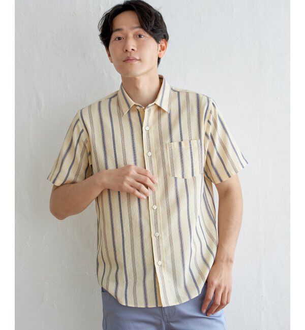 ikka「パナマレギュラーカラーシャツ」|シャツ・ブラウス|オフホワイト