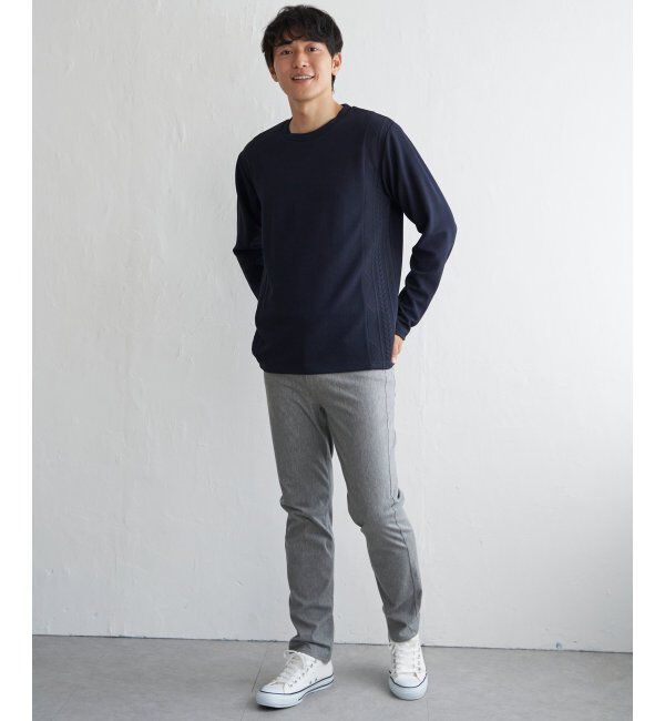 ikka「フクレジャカード切り替えロンTシャツ」|Tシャツ・カットソー|