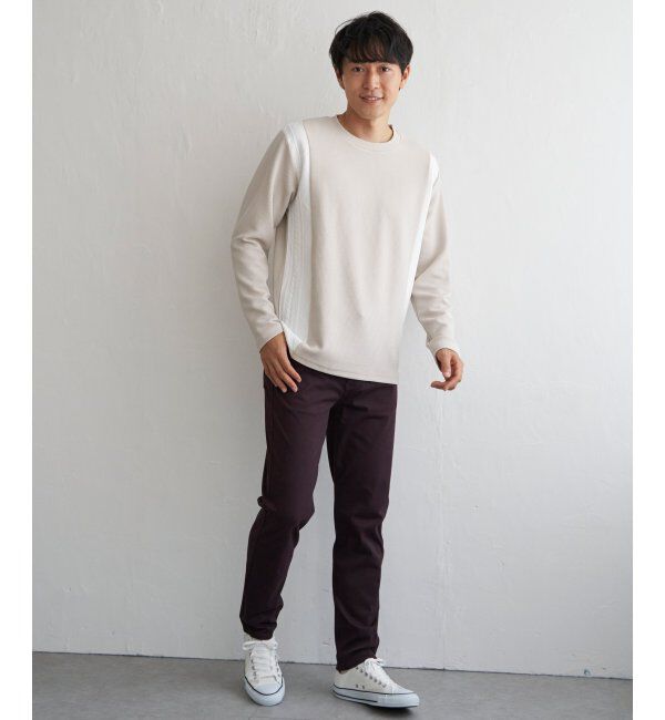 ikka「フクレジャカード切り替えロンTシャツ」|Tシャツ・カットソー|