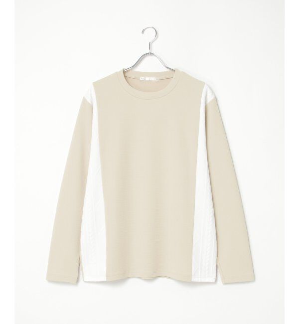 ikka「フクレジャカード切り替えロンTシャツ」|Tシャツ・カットソー|