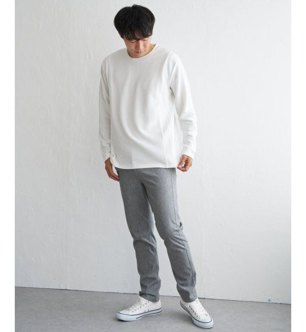 ikka「フクレジャカード切り替えロンTシャツ」|Tシャツ・カットソー|