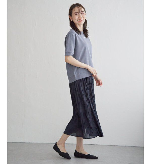 ikka「ラメパフプルオーバープリーツスカートセット」|ワンピース|