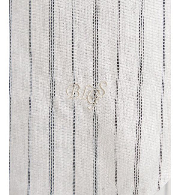 ikka「フレンチリネンMIX裾刺繍シャツ」|シャツ・ブラウス|