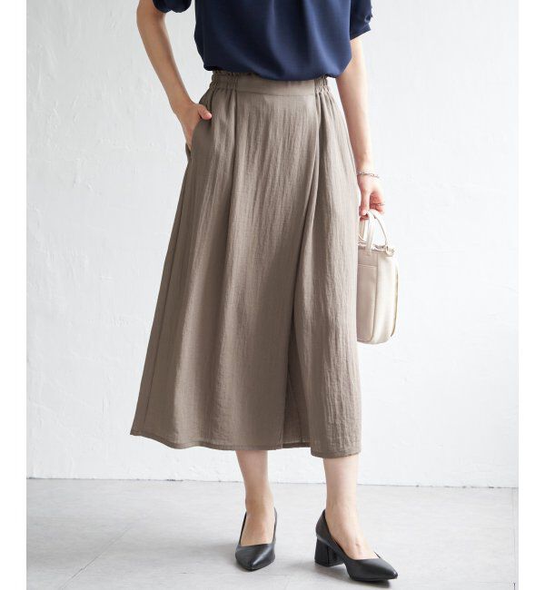 ikka「冷感スラブタックスカーチョ」|その他|グレー