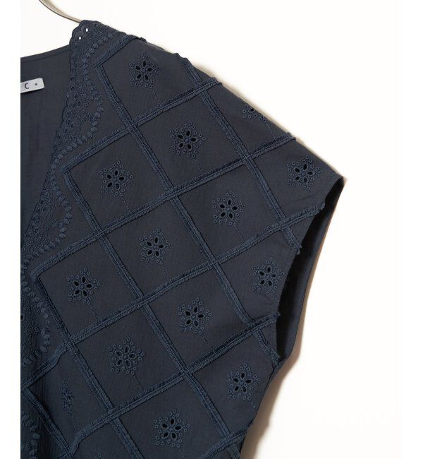 Lbc with Life「フリンジスカラップレースカーデＢＬ」|シャツ・ブラウス|