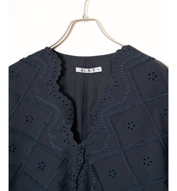 Lbc with Life「フリンジスカラップレースカーデＢＬ」|シャツ・ブラウス|