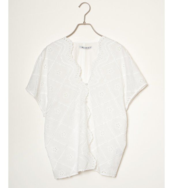 Lbc with Life「フリンジスカラップレースカーデＢＬ」|シャツ・ブラウス|