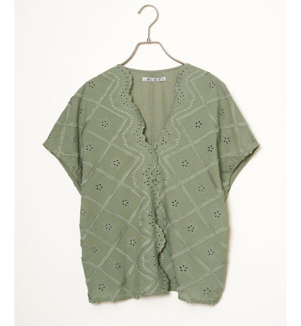 Lbc with Life「フリンジスカラップレースカーデＢＬ」|シャツ・ブラウス|