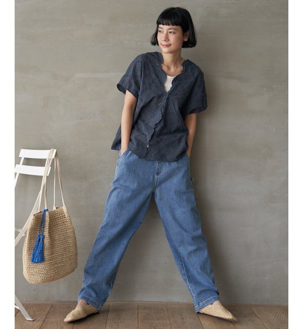 Lbc with Life「フリンジスカラップレースカーデＢＬ」|シャツ・ブラウス|