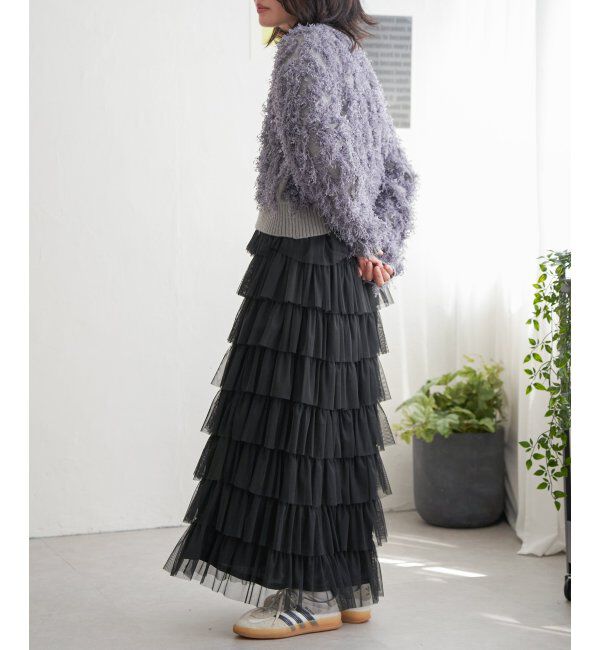 VENCE share style「リボンヤーンショート丈ニット」|ニット・セーター|