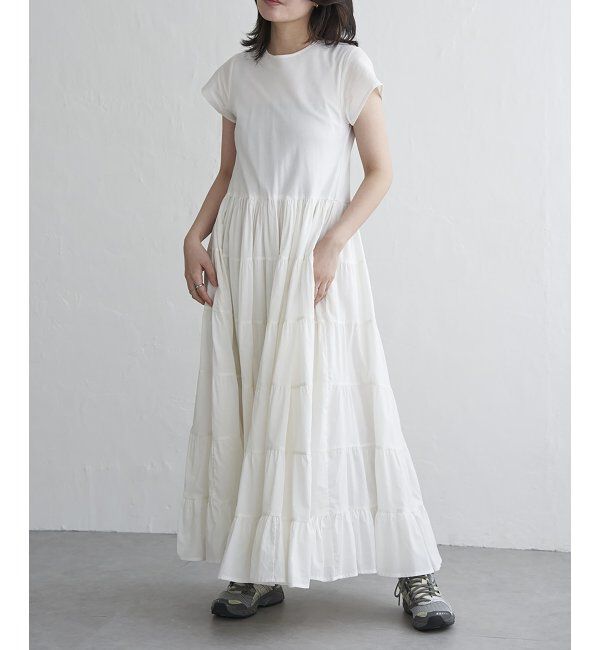 VENCE share style「コットンティアードワンピース」|ワンピース|