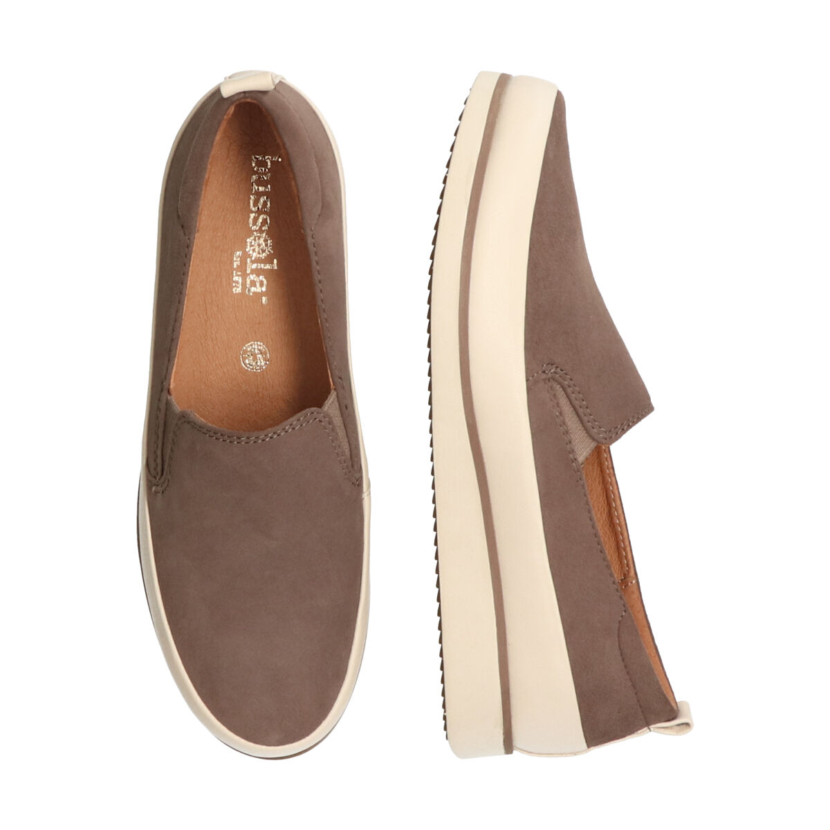 IMPORT SELECT「【bussola】撥水レザースリッポンスニーカー」|スニーカー|