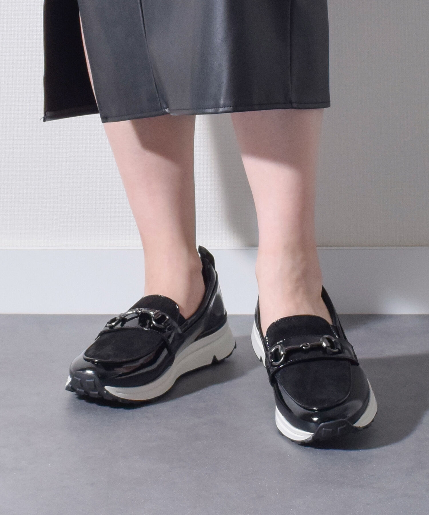 IMPORT SELECT「【bussola】撥水カジュアルビットローファー(955400)」|レインシューズ|BL/C