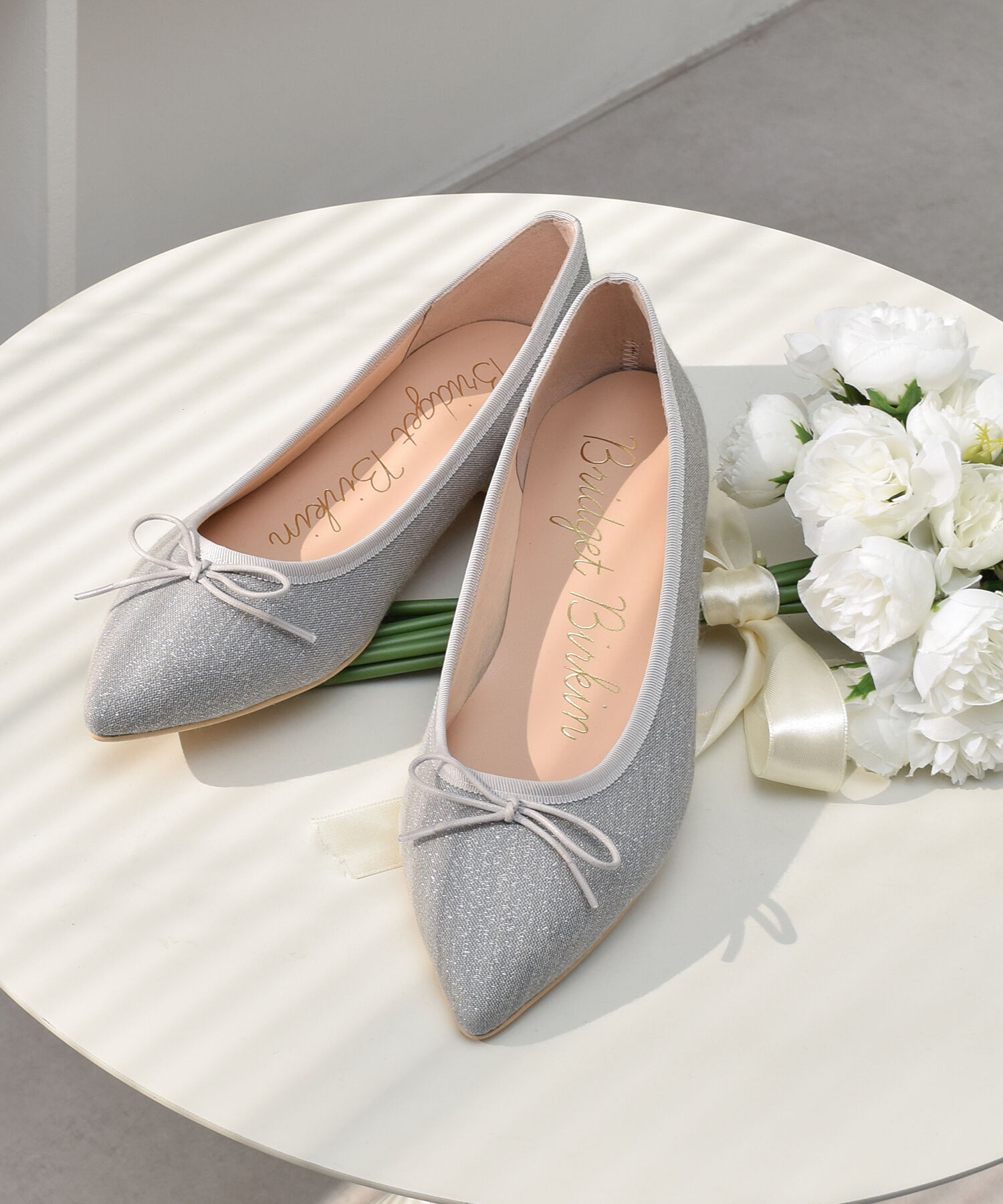 Bridget Birkin「【Bridget Birkin】ポインテッドリボンバレエシューズ(551527)」|パンプス|SVZ