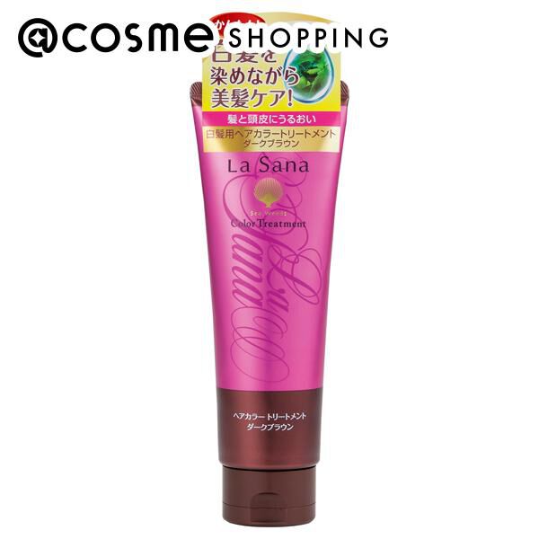  「ラサーナ ヘアカラートリートメント 【ダークブラウン】黒髪にも使いやすいカラー (180g)」|コンディショナー・トリートメント|その他