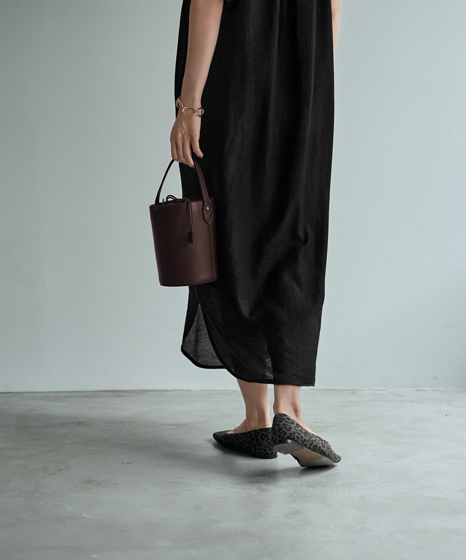 STYLE DELI「バルーンスリーブラグラン楊柳ワンピース」|ワンピース|