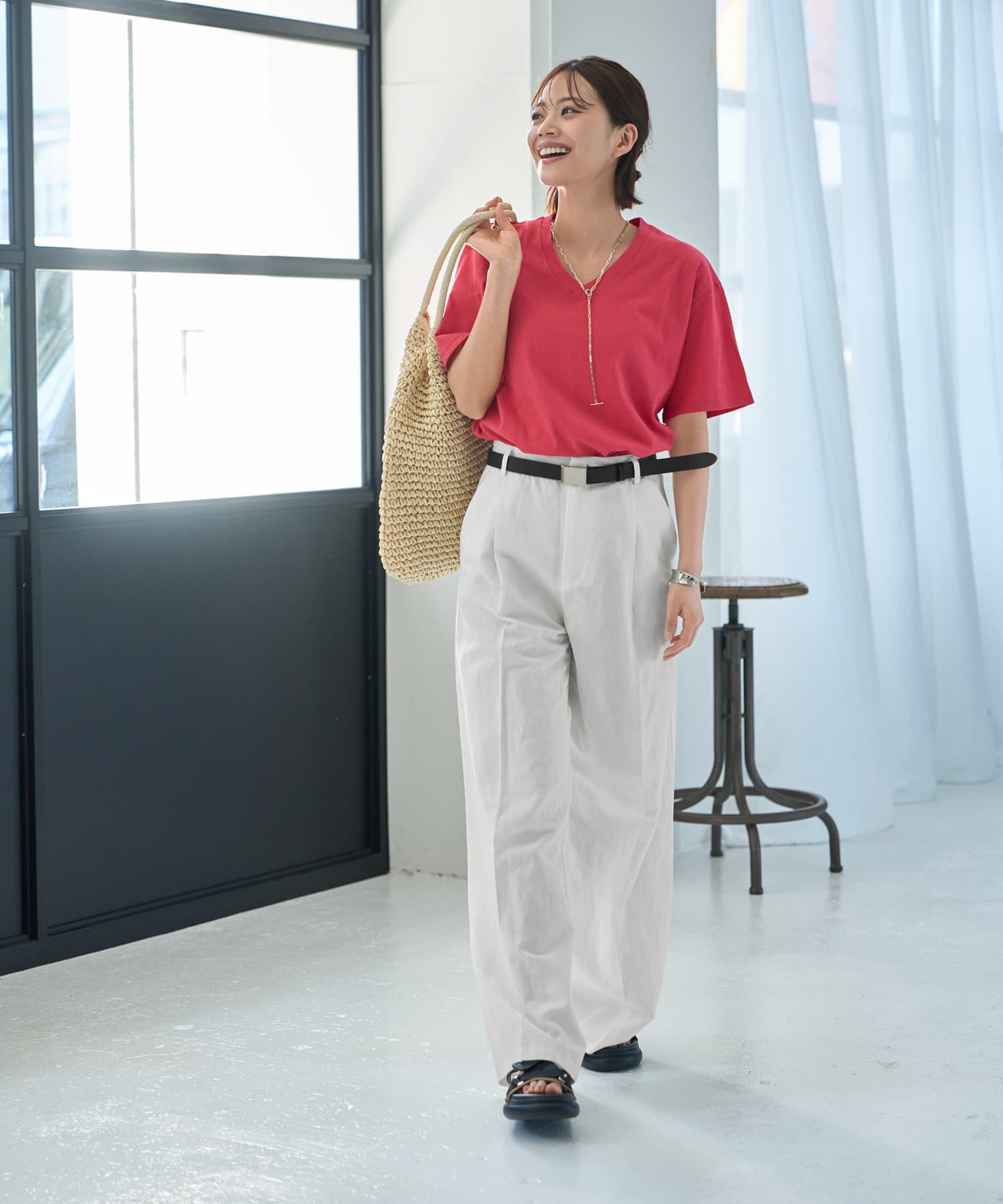 STYLE DELI「ボーイズフォルムのVネックTシャツ」|Tシャツ・カットソー|