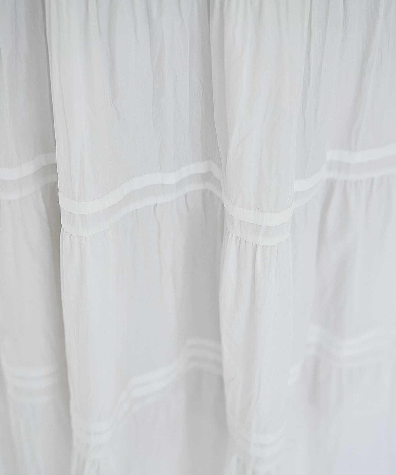 STYLE DELI「コットン質感のタックティアードロングスカート」|スカート|