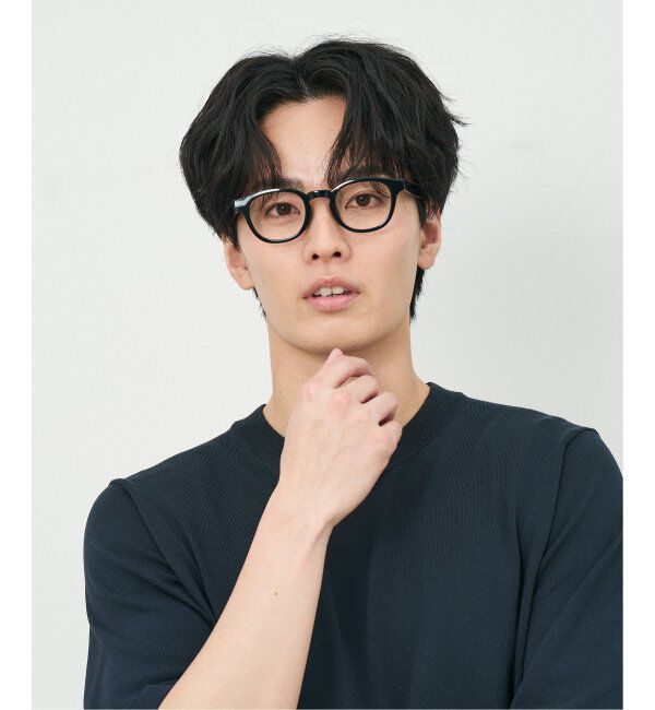  「ウェリントン型 メガネ｜軽量素材｜ボスリントン｜伊達メガネ|ユニセックス 小顔効果  レンズ交換券付」|メガネ|