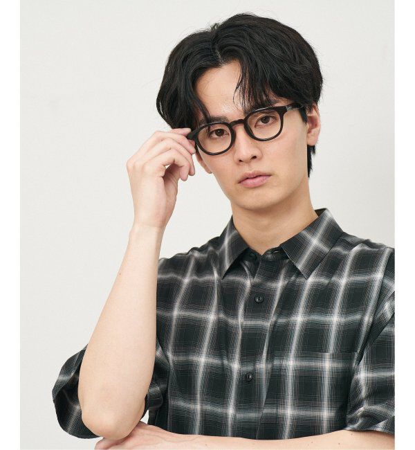  「ウェリントン型 メガネ｜軽量素材｜ボスリントン｜伊達メガネ|ユニセックス 小顔効果  レンズ交換券付」|メガネ|