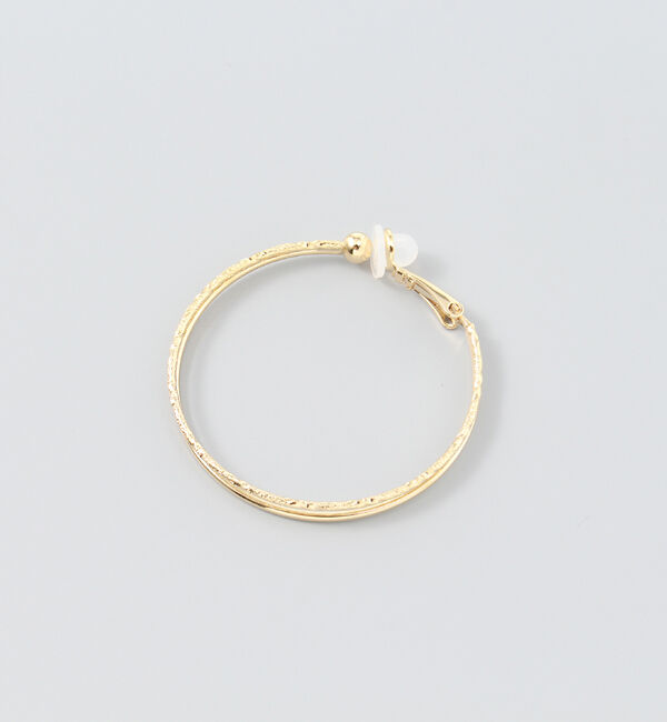 Phoebe「パラレルフープイヤリング　ゴールド」|イヤリング|