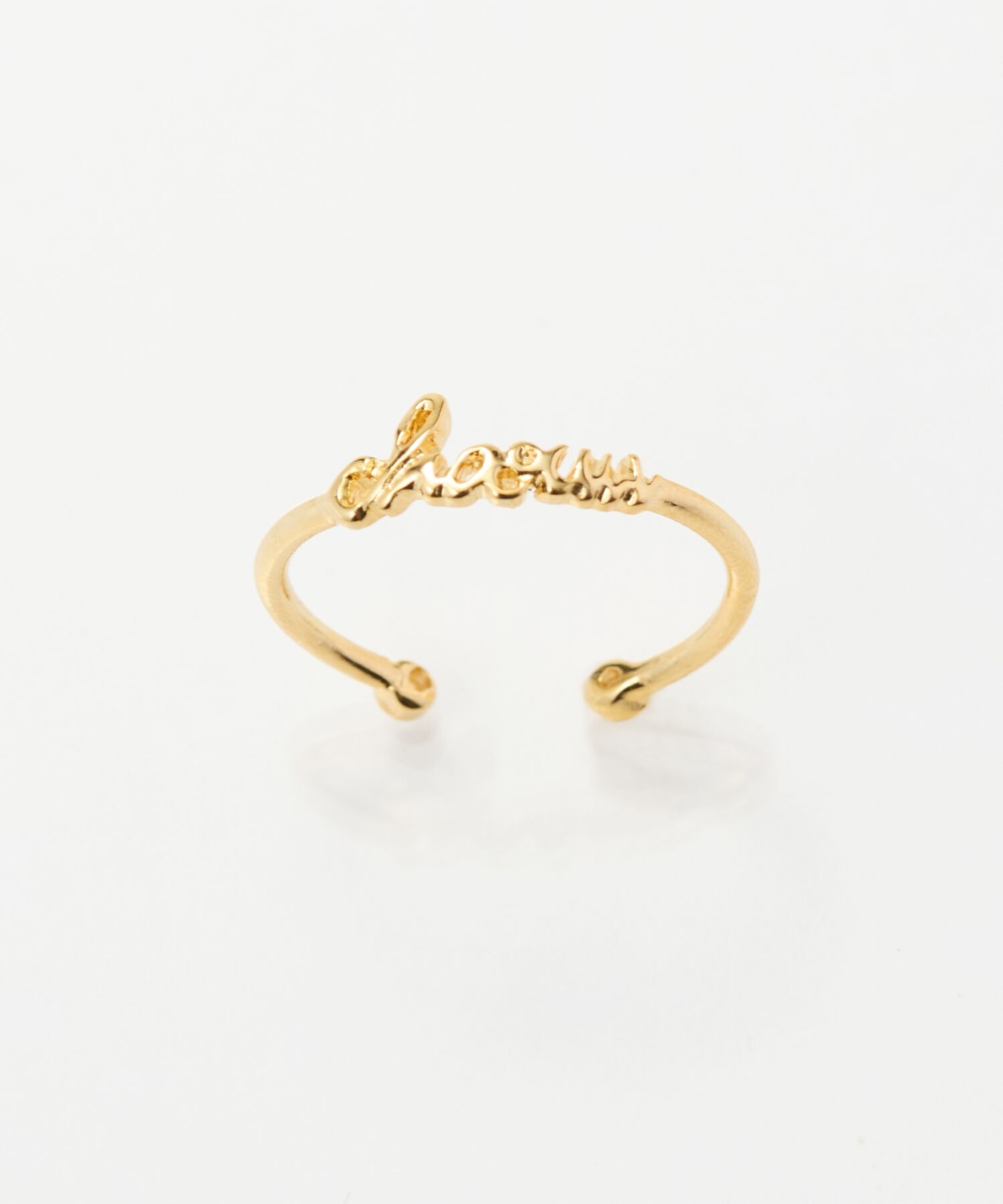 Phoebe「ラッキーレターピンキーリング(チャーム)」|リング|