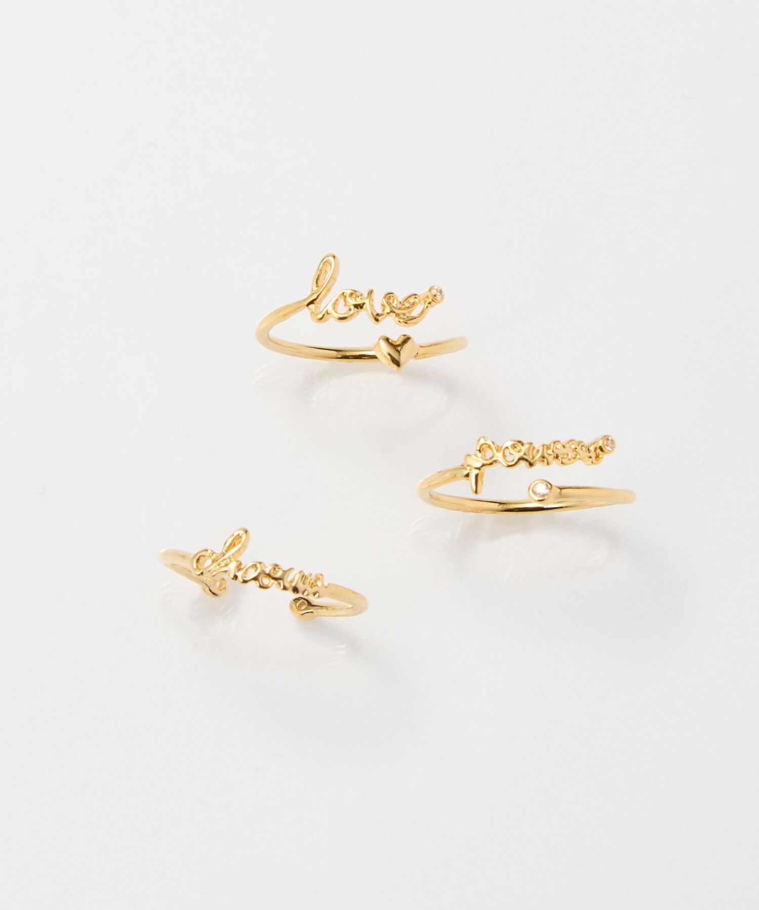 Phoebe「ラッキーレターピンキーリング(チャーム)」|リング|