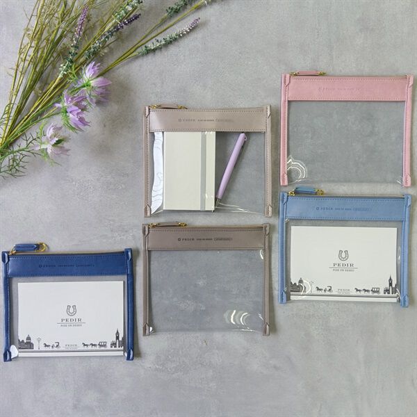 PEDIR「PEDIR(ペディール) ネブラスカ クリアポーチ M」|ポーチ|ピンク