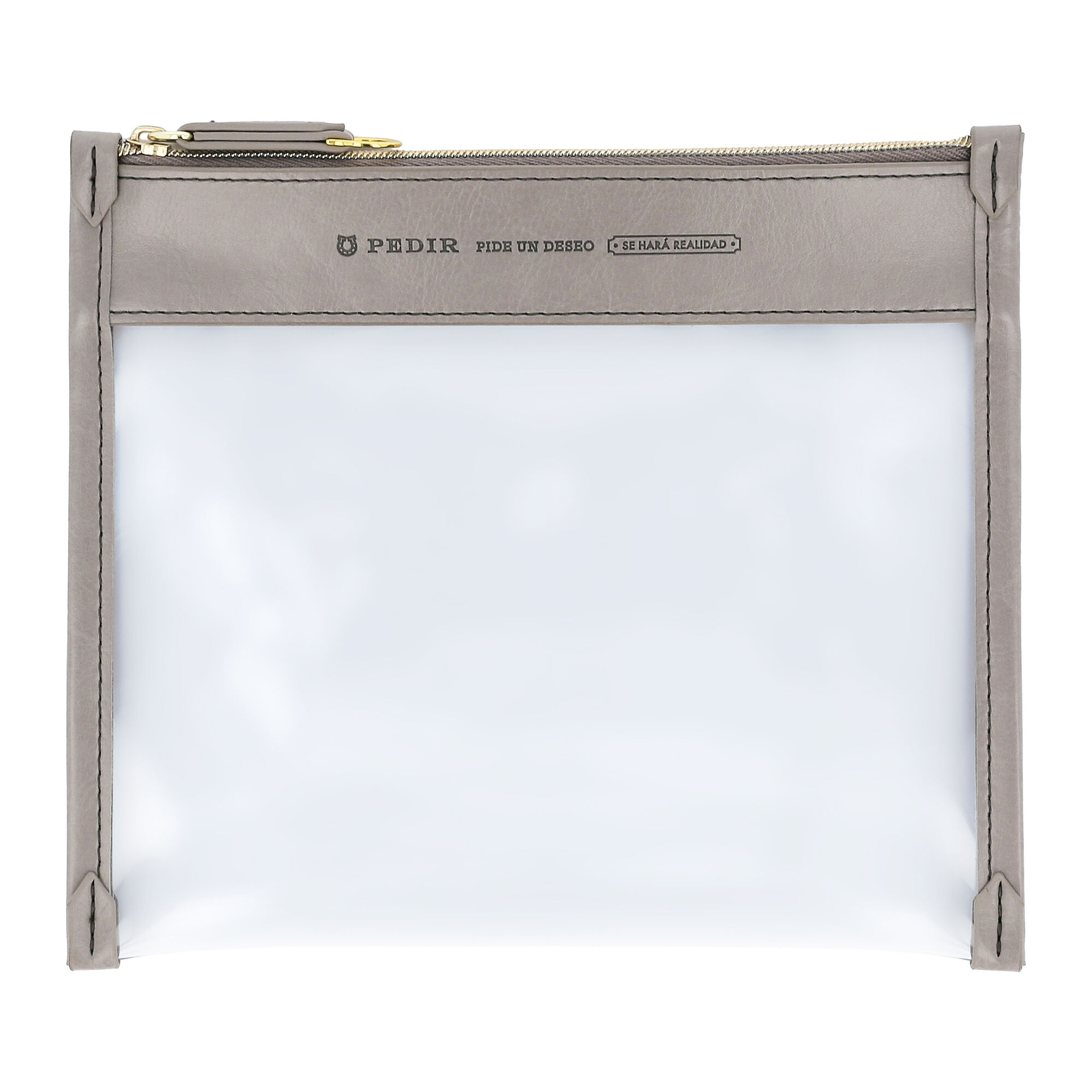 PEDIR「PEDIR(ペディール) ネブラスカ クリアポーチ M」|ポーチ|グレージュ
