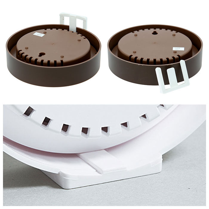 BACKYARD FAMILY「温度計 湿度計 おしゃれ 通販 壁掛け 卓上 温湿度計 アナログ 温度湿度計 電池不要 木目調」|クロック・置時計|