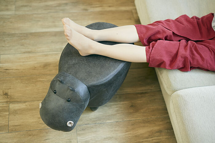 BACKYARD FAMILY「アニマル スツール 楽天 かばモチーフ ポール オットマン En Fance EF-ST02」|その他|