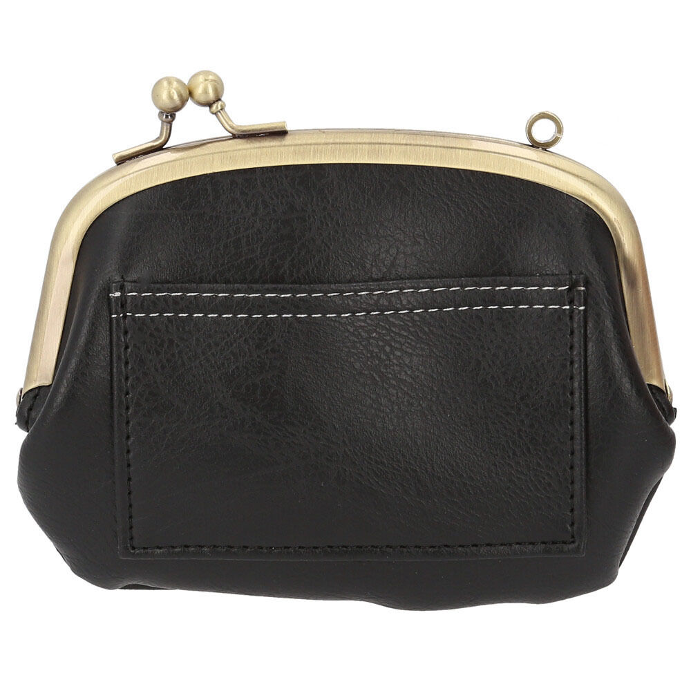 BACKYARD FAMILY「がま口財布 小銭入れ 通販 ミニ財布 がま口 コインケース がま口 財布 さいふ がまぐち財布」|コインケース|ブラック1