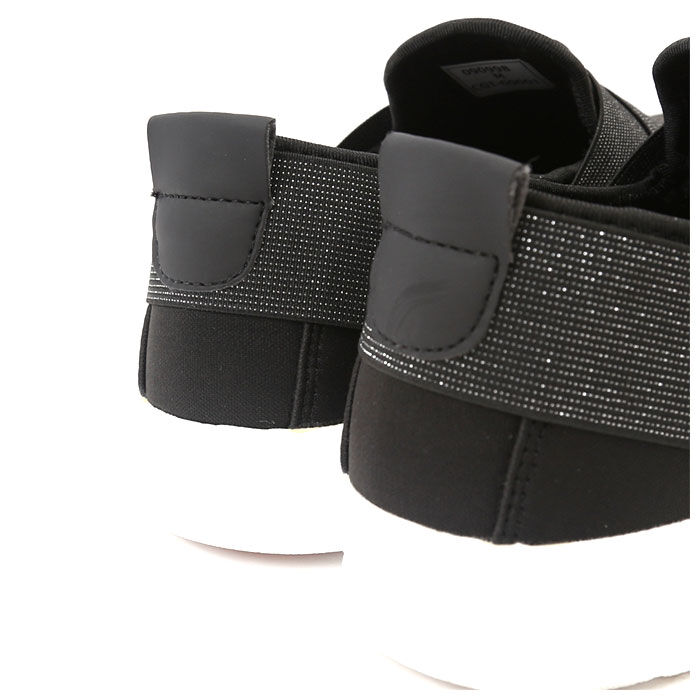 BACKYARD FAMILY「ウォーキングシューズ レディース 4e 通販 スニーカー 黒 履きやすい おしゃれ 紐なし 幅広」|スリッポン|