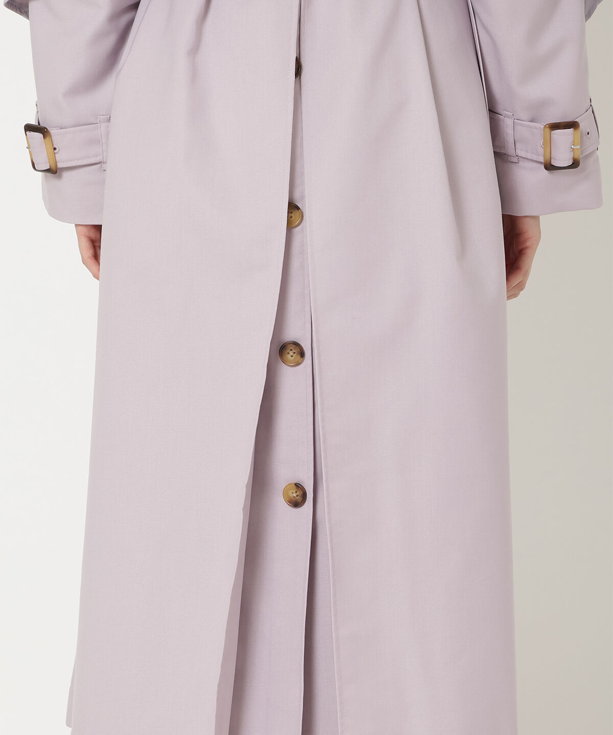 REDYAZEL「バックフリルケープトレンチコート」|トレンチコート|