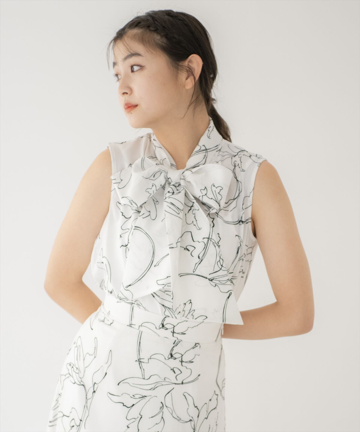 REDYAZEL「オリジナルフラワーボウタイセットアップ」|ワンピース|