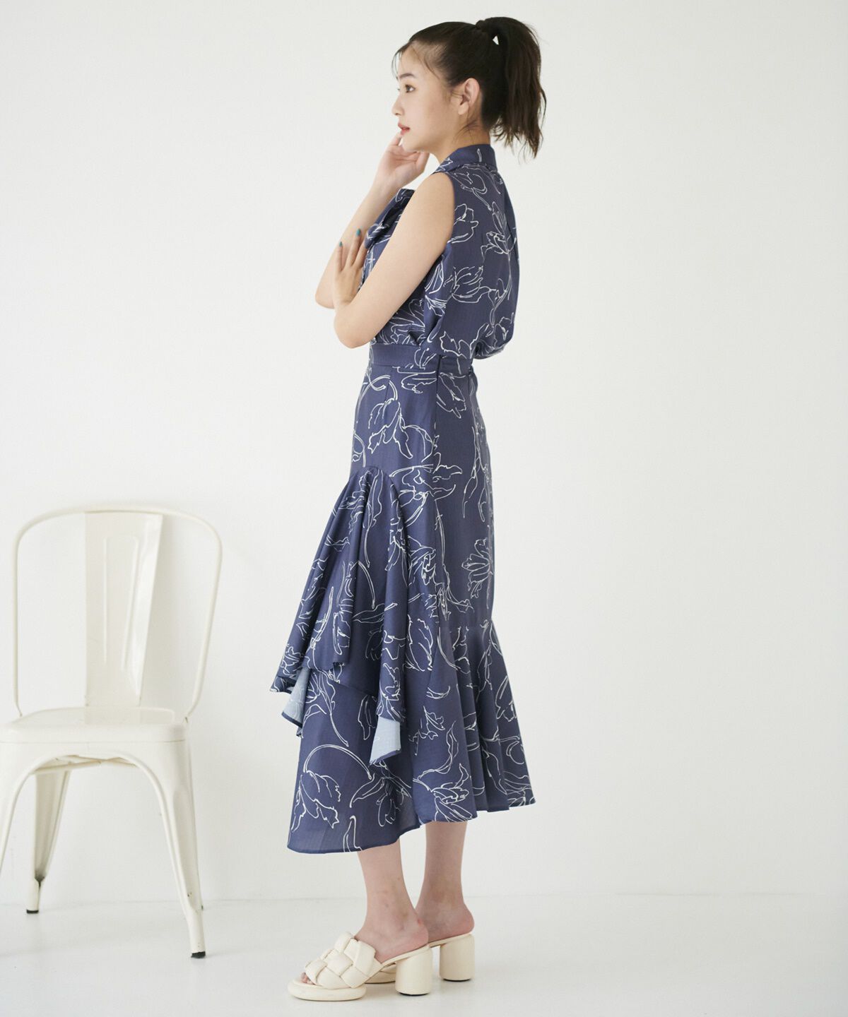 REDYAZEL「オリジナルフラワーボウタイセットアップ」|ワンピース|