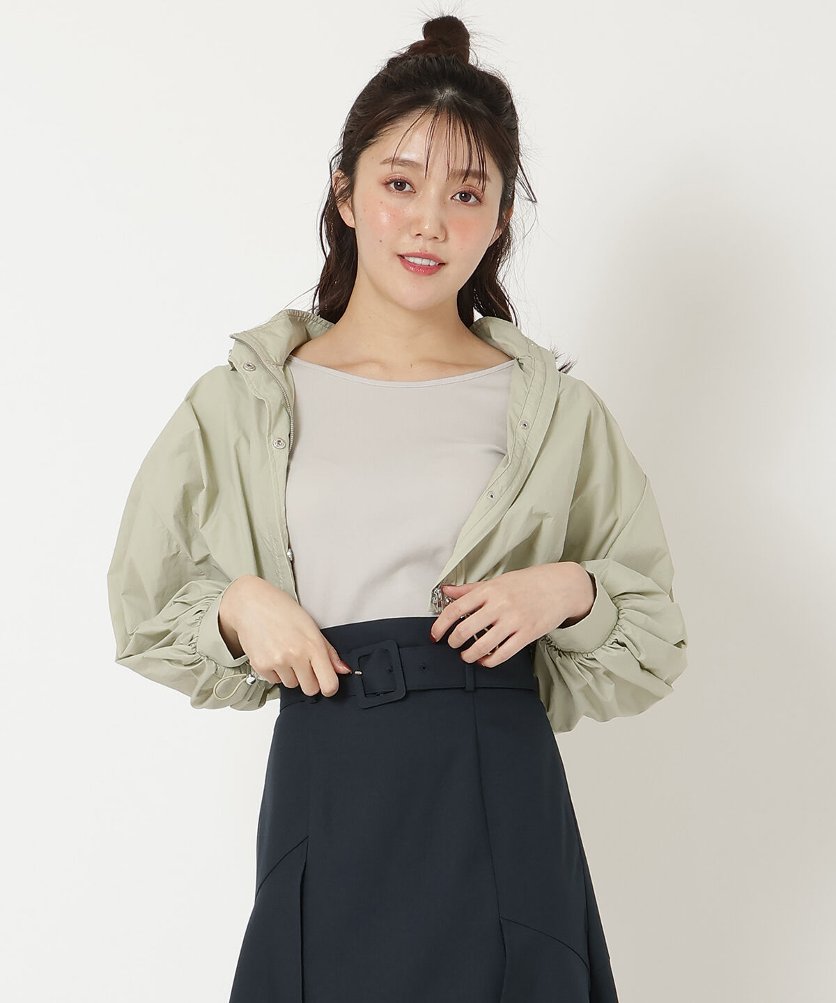 REDYAZEL「スタンドショートブルゾン」|ブルゾン・スタジャン|ミント