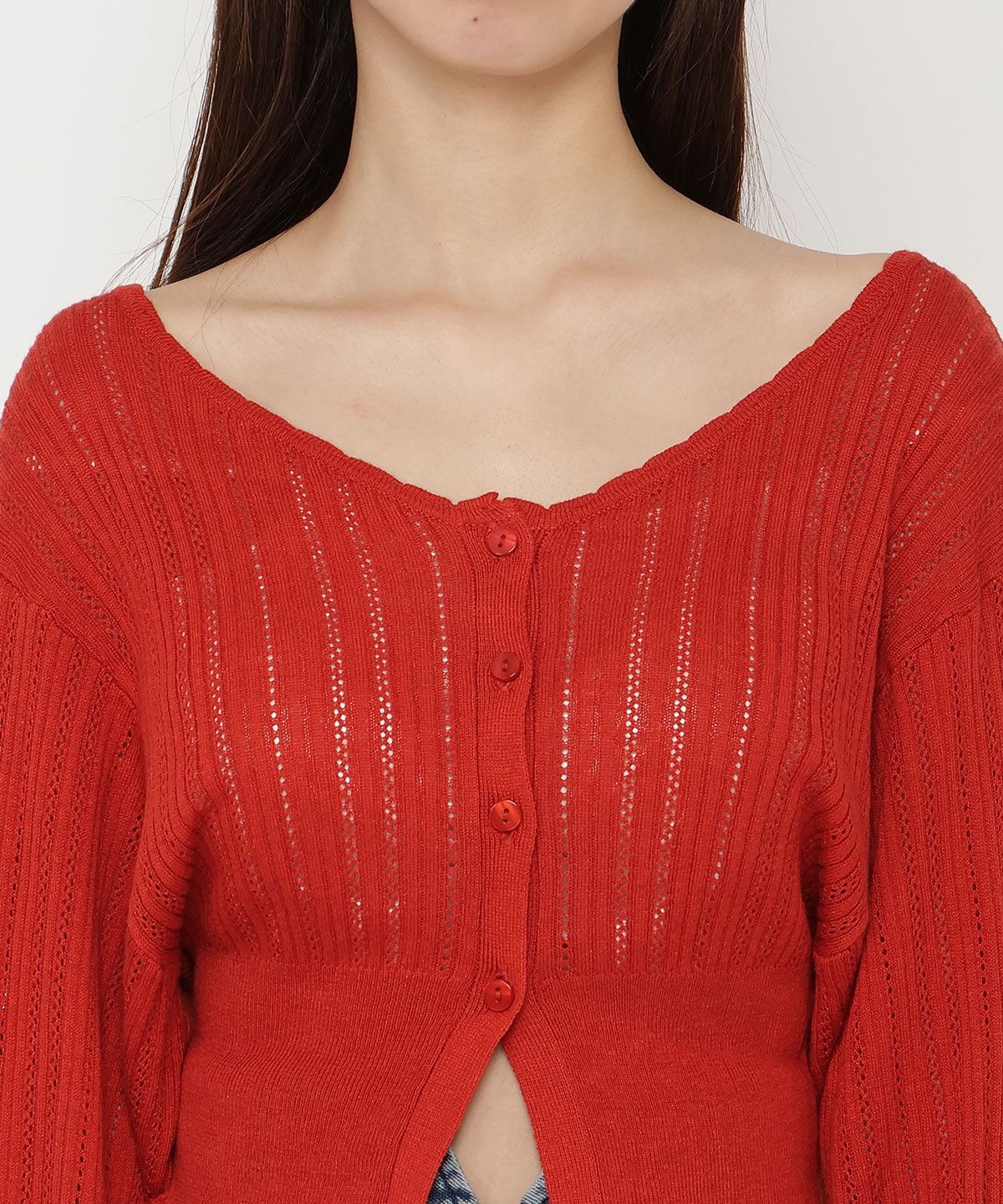 REDYAZEL「クロシェカーディガン」|カーディガン|