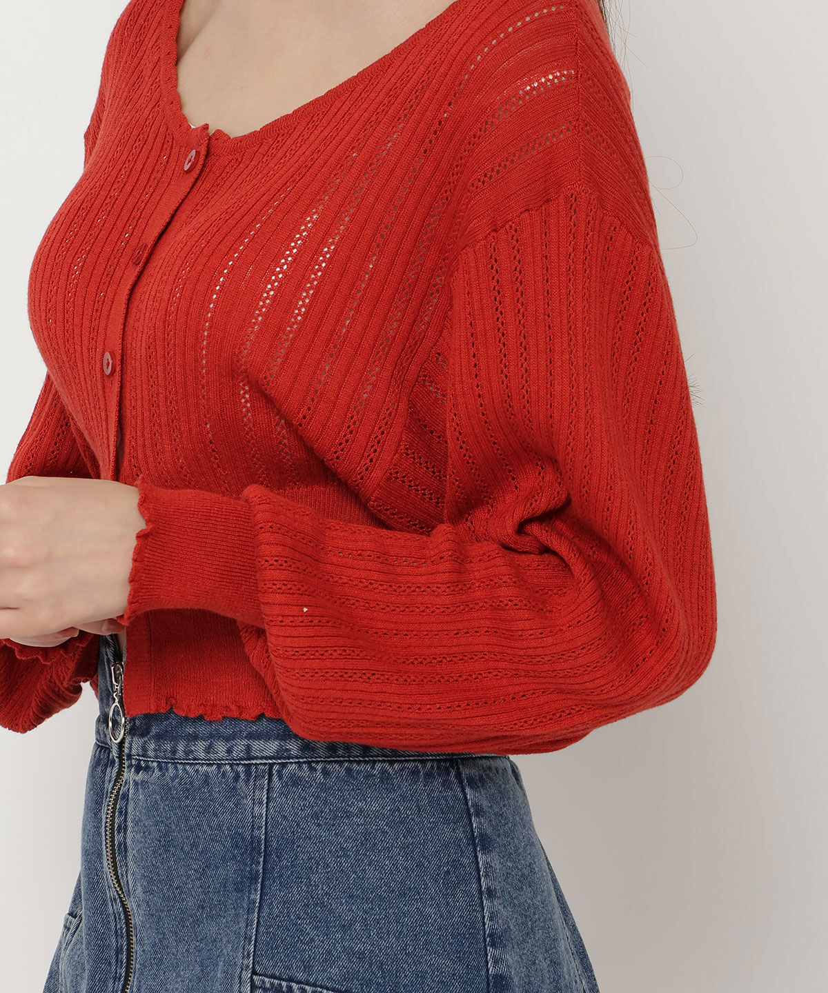 REDYAZEL「クロシェカーディガン」|カーディガン|