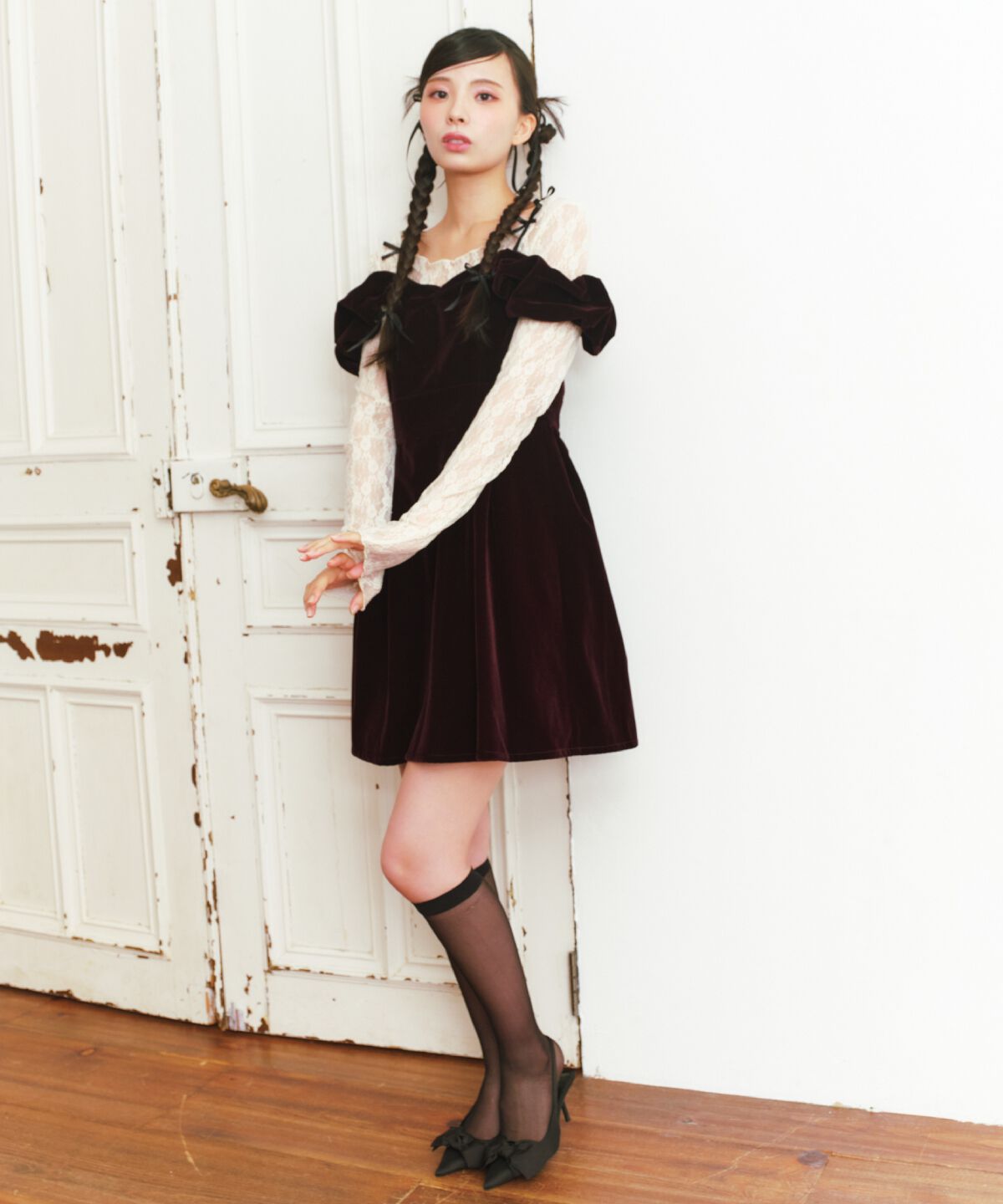 REDYAZEL「2wayショルダーフレアミニワンピース」|ワンピース|