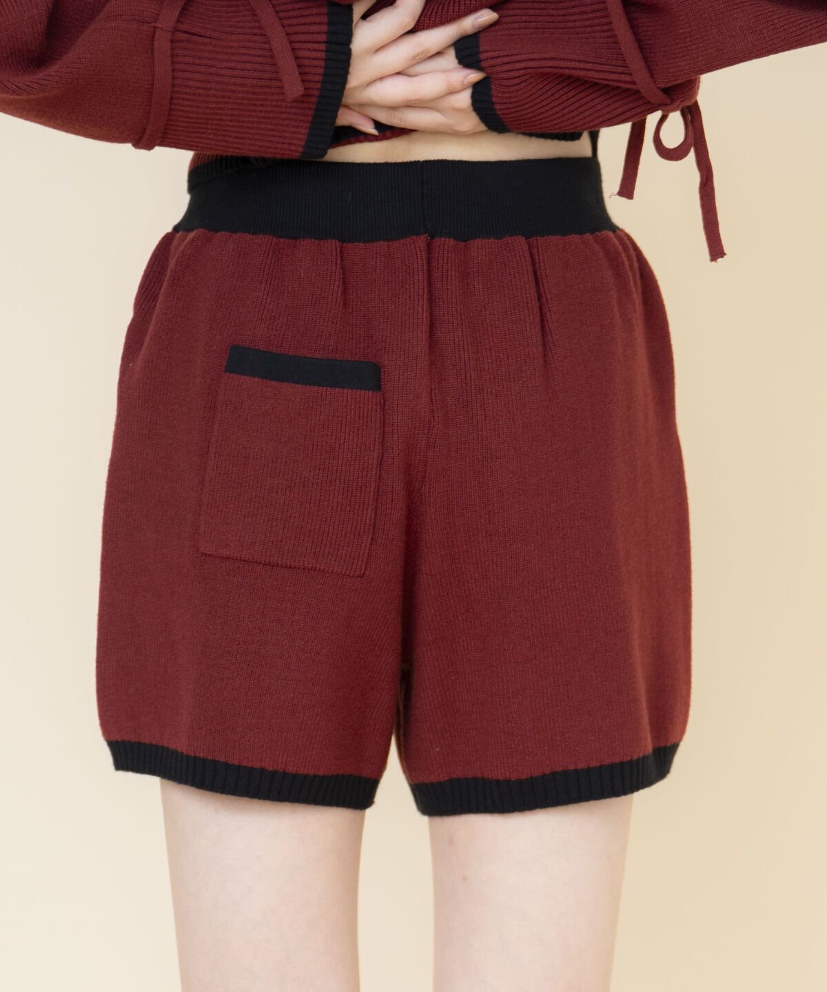 REDYAZEL「セーラーカラートップス&ショートパンツニットセットアップ」|ワンピース|