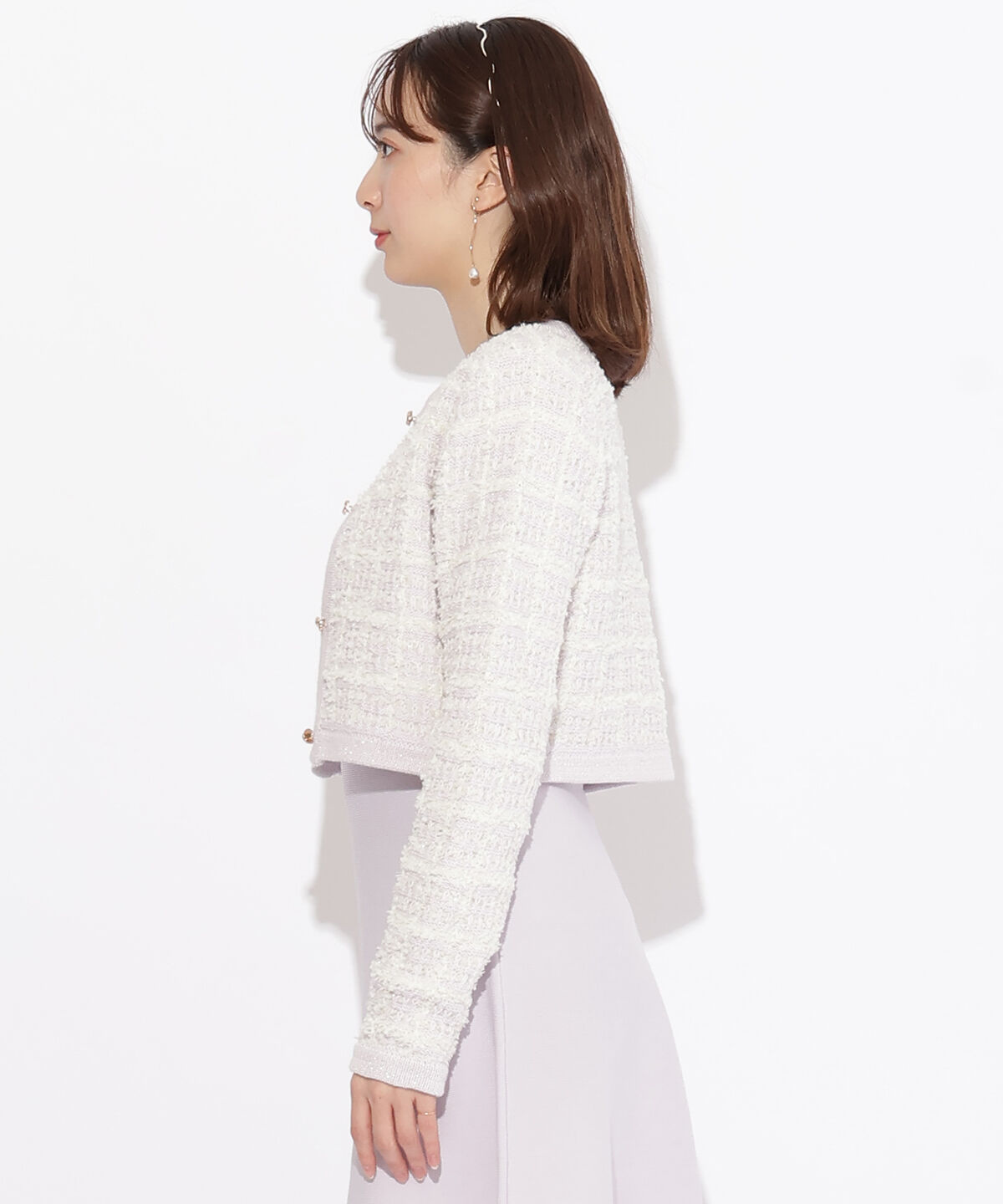 WILLSELECTION「ツイードジャケット&times;ニットワンピース」|ワンピース|