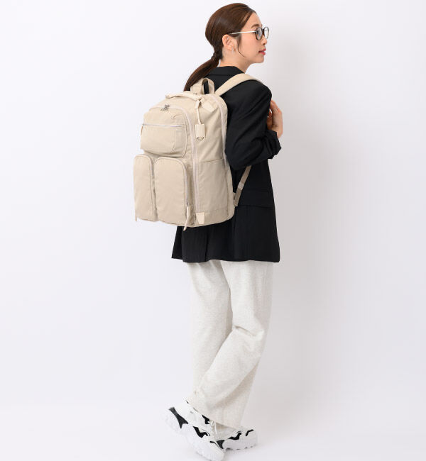 W&.Day/Night「W&.Day/Night ミュッケ オーガナイズドリュック B4サイズ 15.6インチPC収納 大容量 15577」|リュック|