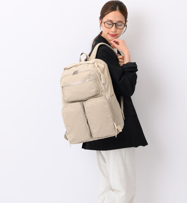 W&.Day/Night「W&.Day/Night ミュッケ オーガナイズドリュック B4サイズ 15.6インチPC収納 大容量 15577」|リュック|