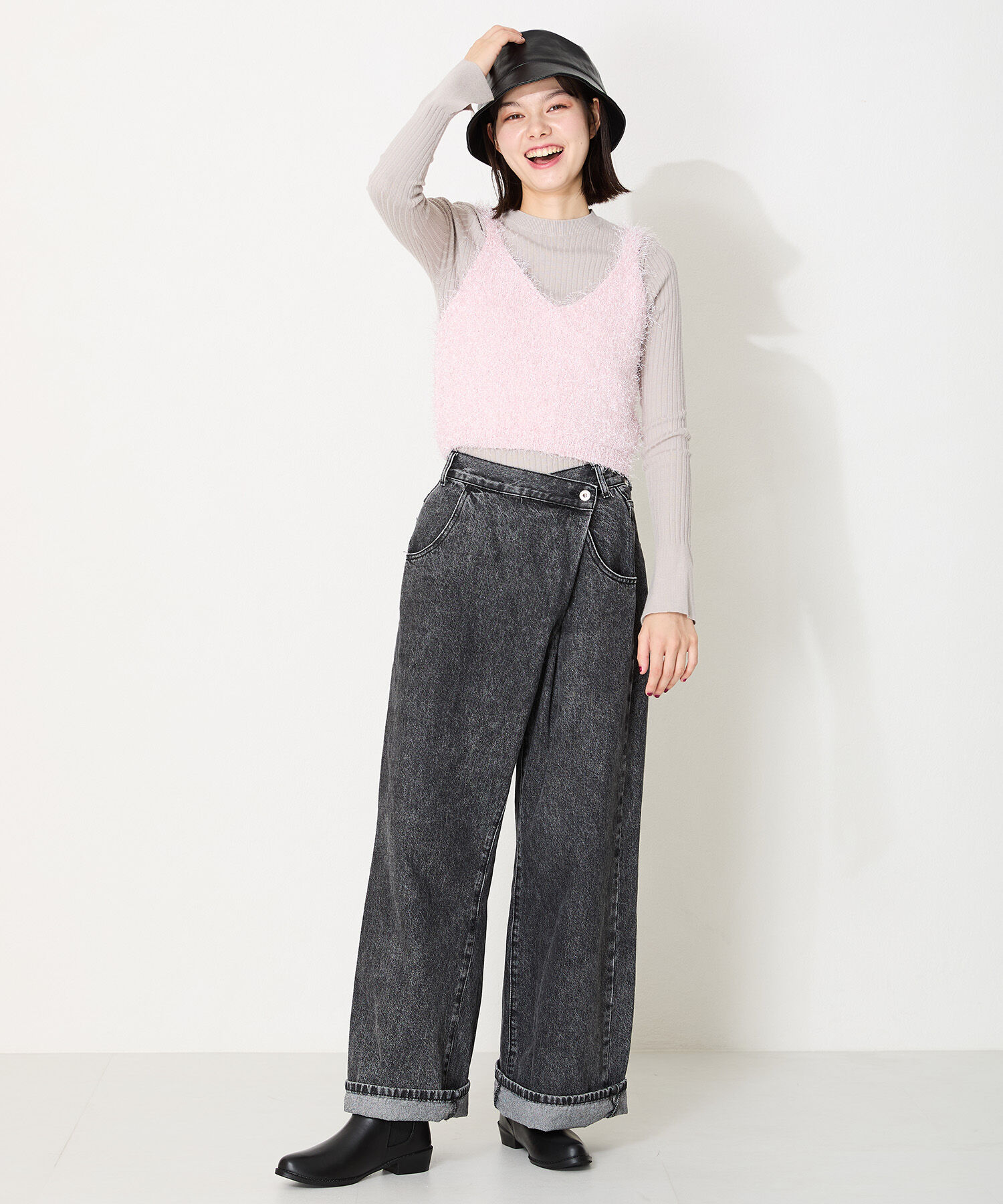 ORiental TRaffic「 ●晴雨兼用●【防水】レイン ショートブーツ /R-0009 厚手クッション入り」|ショートブーツ|