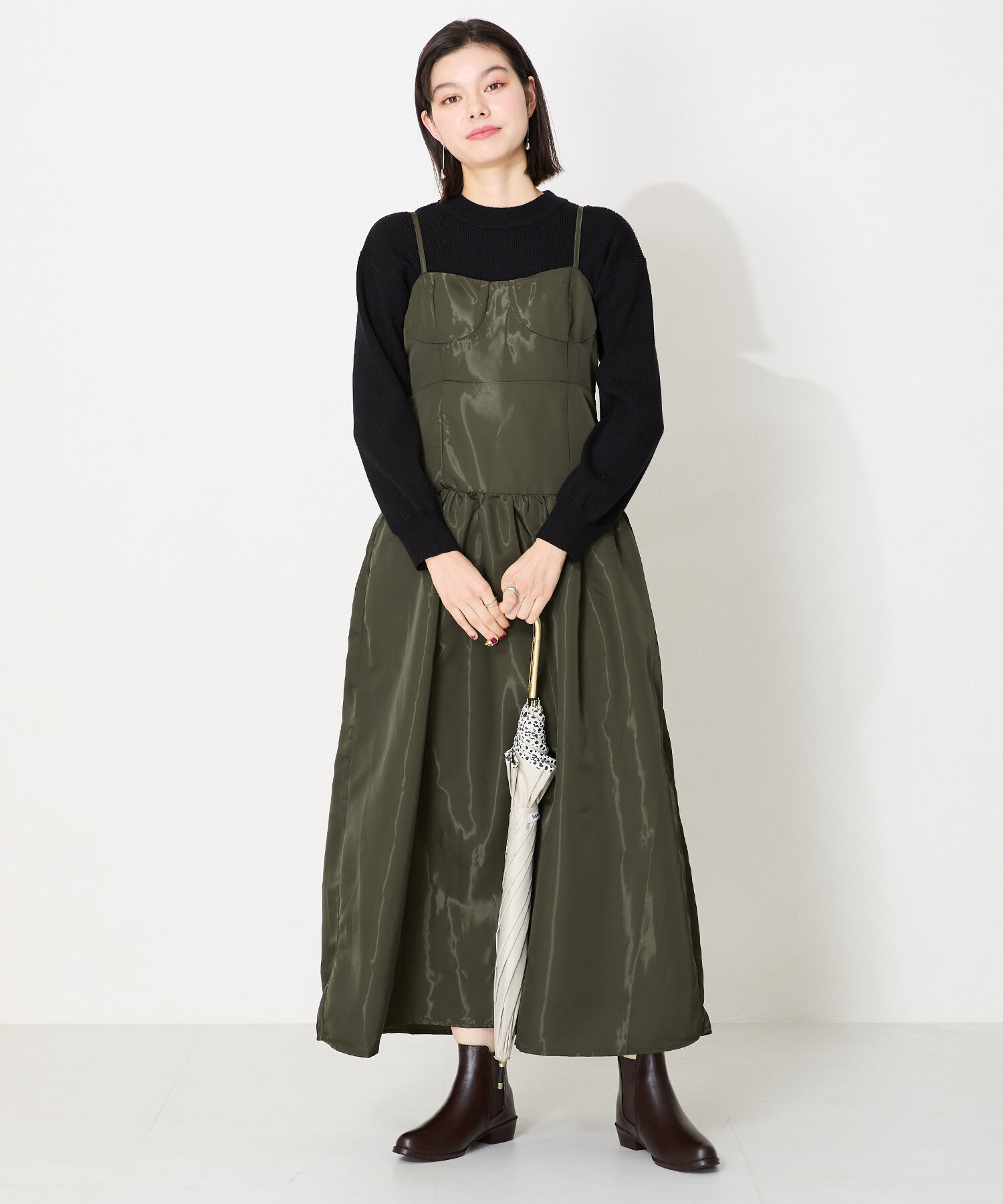 ORiental TRaffic「 ●晴雨兼用●【防水】レイン ショートブーツ /R-0009 厚手クッション入り」|ショートブーツ|