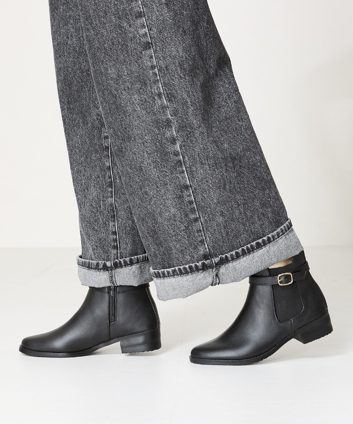 ORiental TRaffic「【防水】ベルトゴアレインブーツ/R-0013 レインシューズ　レインブーツ 人気 トレンド 売れてる」|ショートブーツ|