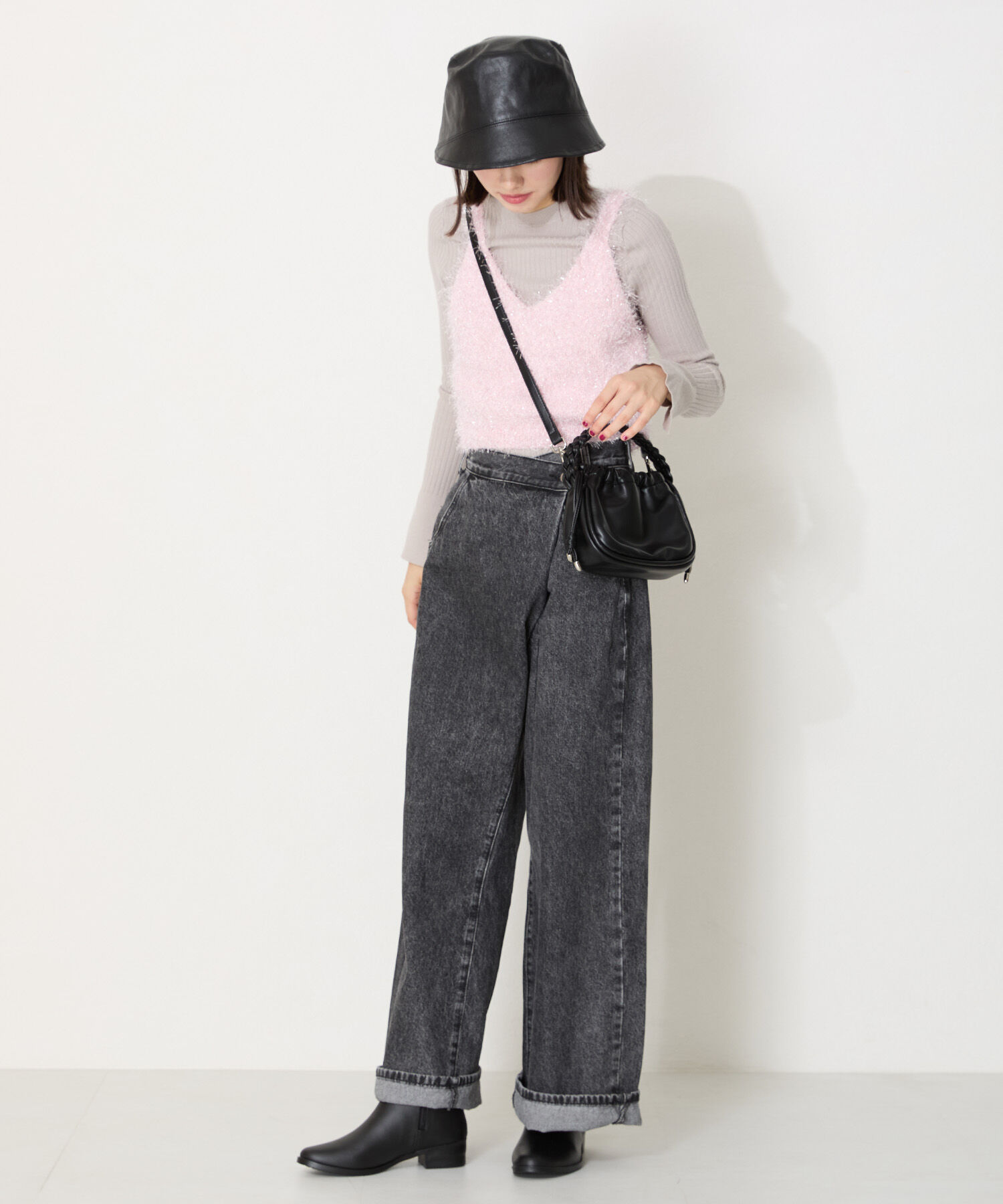 ORiental TRaffic「【防水】ベルトゴアレインブーツ/R-0013 レインシューズ　レインブーツ 人気 トレンド 売れてる」|ショートブーツ|