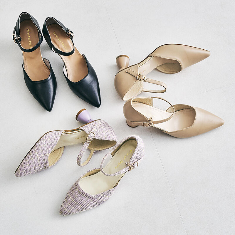 ORiental TRaffic「変形ヒールセパレートパンプス/41123」|パンプス|